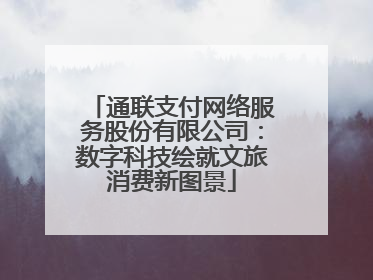 通联支付网络服务股份有限公司：数字科技绘就文旅消费新图景