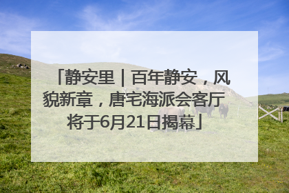 静安里｜百年静安，风貌新章，唐宅海派会客厅将于6月21日揭幕