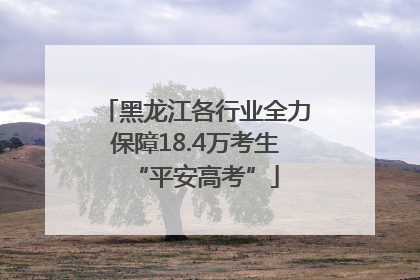 黑龙江各行业全力保障18.4万考生“平安高考”