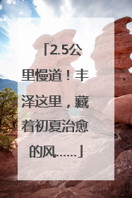 2.5公里慢道！丰泽这里，藏着初夏治愈的风……
