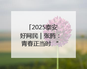 2025泰安好网民｜张腾：青春正当时 “棚”湃振兴曲