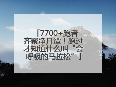 7700+跑者齐聚净月潭！跑过才知道什么叫“会呼吸的马拉松”