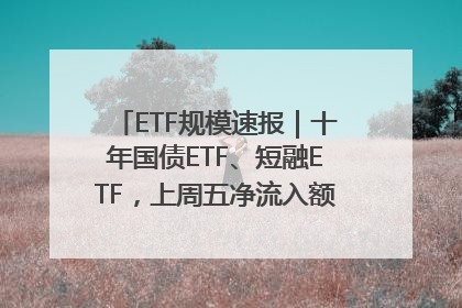 ETF规模速报｜十年国债ETF、短融ETF，上周五净流入额均超20亿元