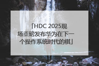 HDC 2025现场重磅发布华为在下一个操作系统时代的棋